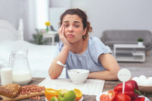 Woman with Poor Nutrition