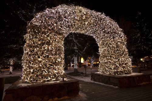 Winter display in Jackson, Wyoming. 