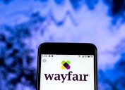 wayfair logo on phone