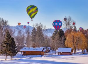 hot air balloons over winthrop washington