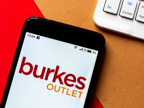 burkes outlet on smartphone