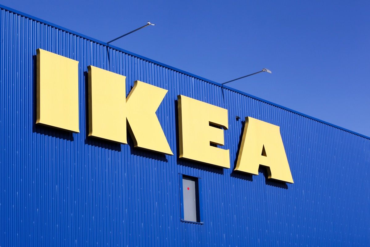 ikea logo on building