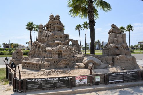 Sandcastles in south Padre Island