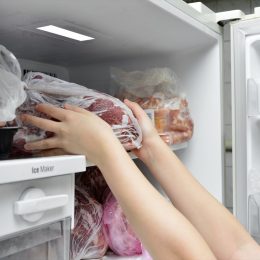 taking meat out of freezer