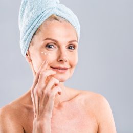Older Woman with Hydrated Skin