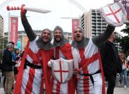 England Fans Dressed as "Monty Python" Medieval Knights Detained at World Cup. "Of Course We Aren't Crusaders!"