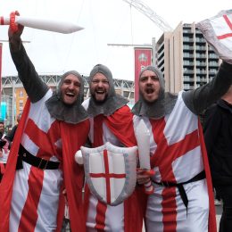 England Fans Dressed as "Monty Python" Medieval Knights Detained at World Cup. "Of Course We Aren't Crusaders!"