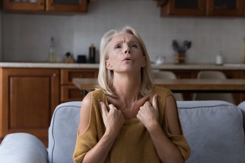 Woman Going Through Menopause