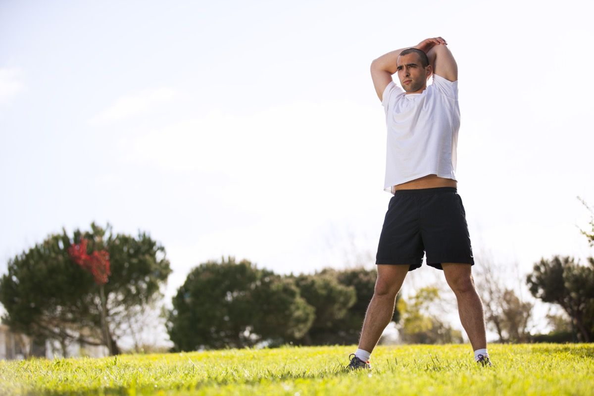 Man Exercising Outside