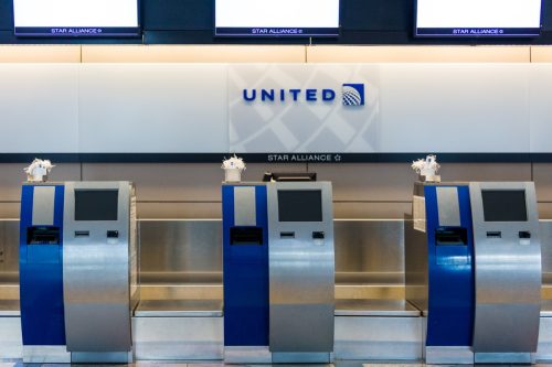 united airlines check in area