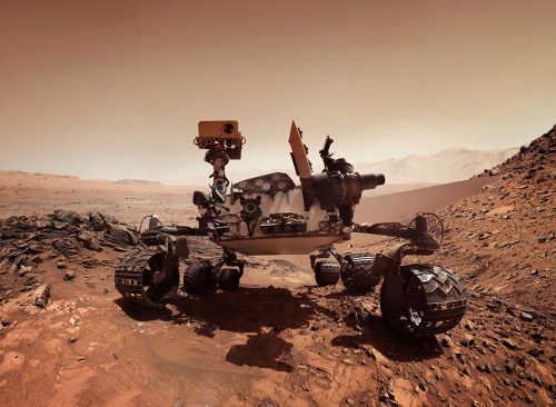 Mars rover. 