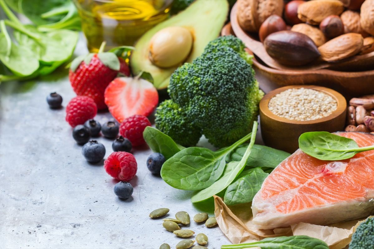 Légumes et fruits sains