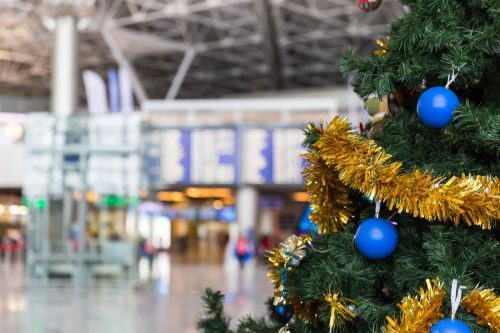christmas tree at airport
