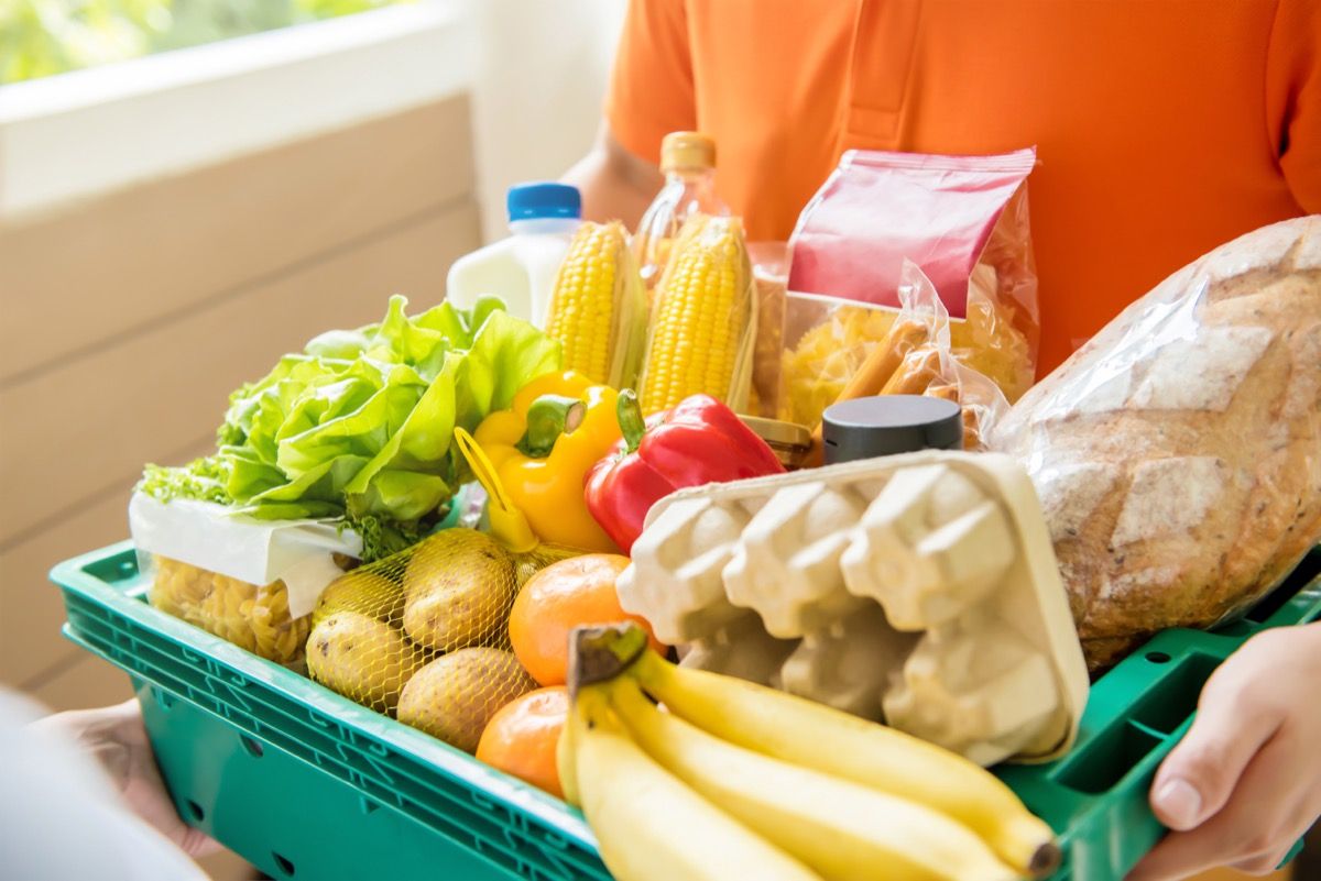 Crate of Groceries