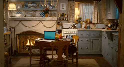 The character Iris' country kitchen in the movie "The Holiday."