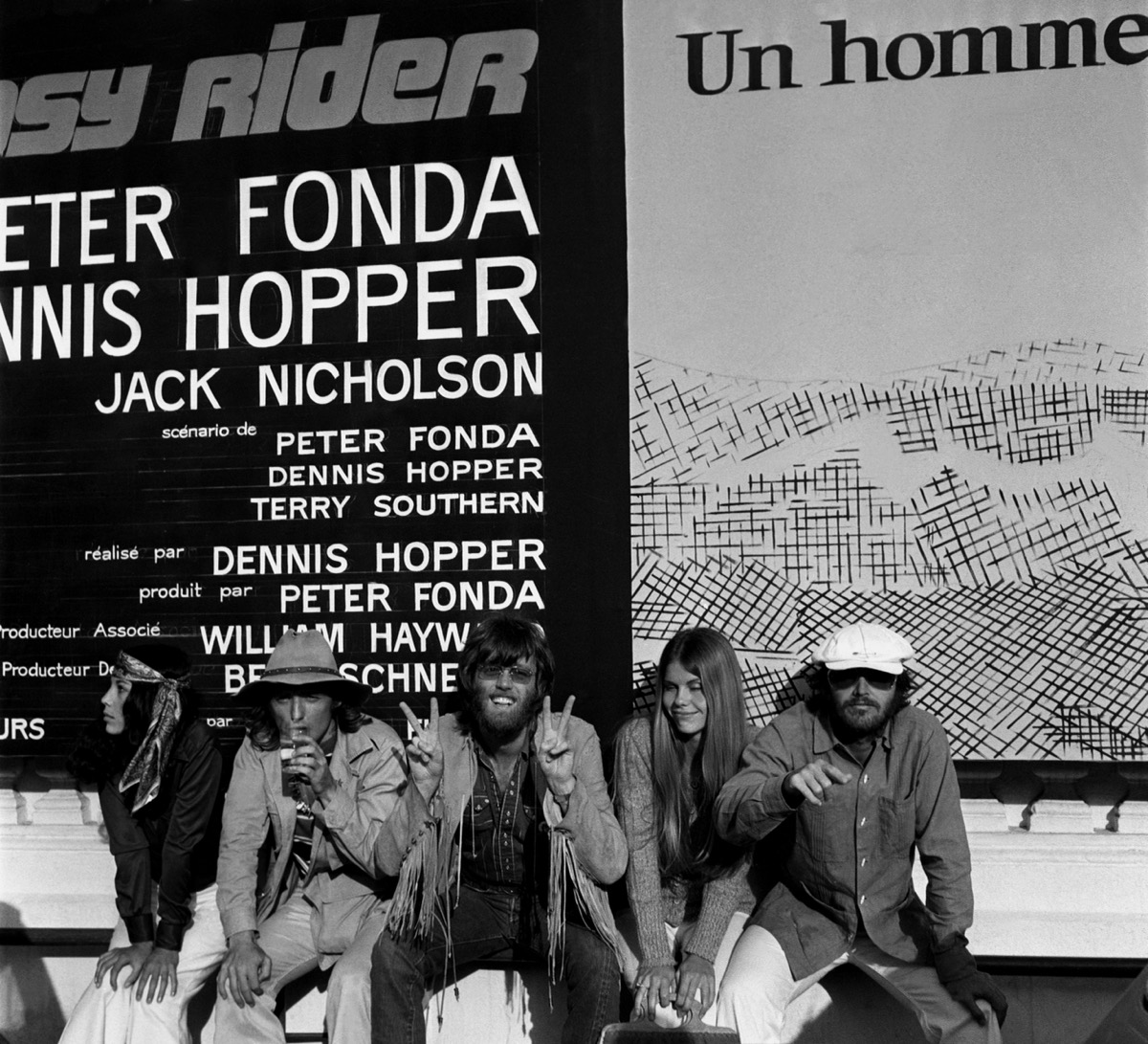 The Easy Rider cast at the Cannes Film Festival in 1969