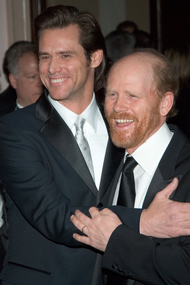 Jim Carrey and Ron Howard in 2005