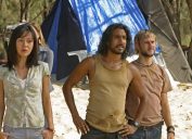 Yunjin Kim, Naveen Andrews, and Dominic Monaghan in Lost