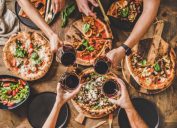Pizza and Wine Gathering