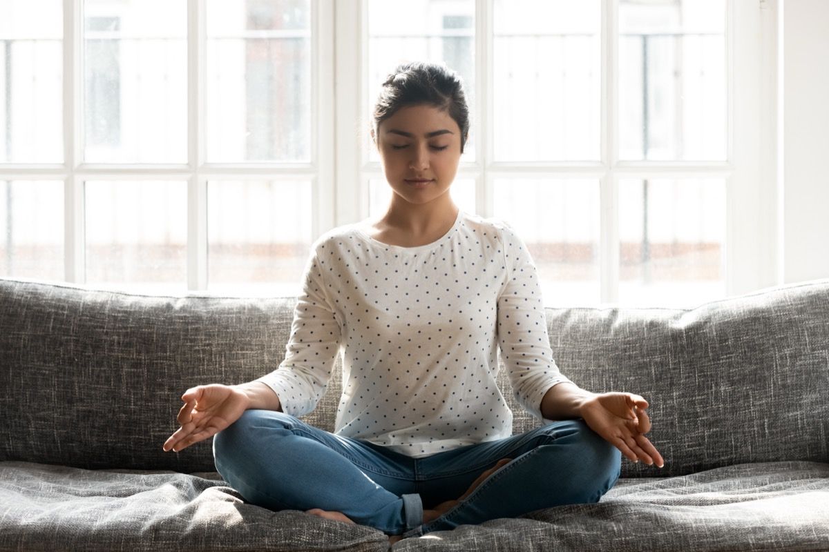 Woman Managing Stress