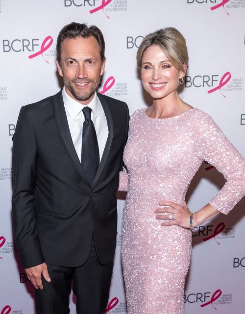 Andrew Shue and Amy Robach at the Breast Cancer Research Foundation 2019 Hot Pink Party