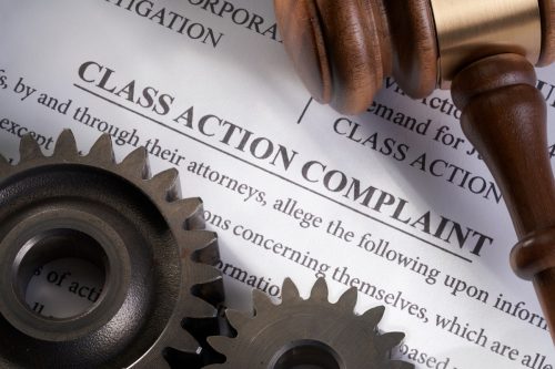 Class Action Lawsuit: Mechanical electrical concept for legal class action lawsuit for mechanical electrical