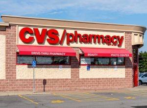 CVS Pharmacy drugstore in Buffalo, New York, USA. CVS Pharmacy is a subsidiary of the American retail and health care company CVS Health.