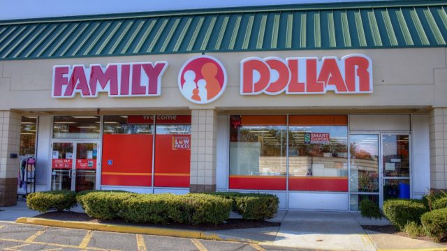 Family Dollar discount retail store, Peabody Massachusetts USA, October 19 2022