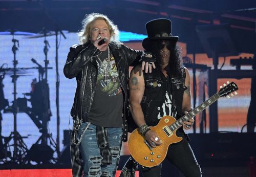 Guns N' Roses performing in Rdio de Janeiro in 2017