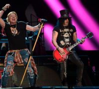 Guns N' Roses performing at the Vive Latino 2020 festival in Mexico City