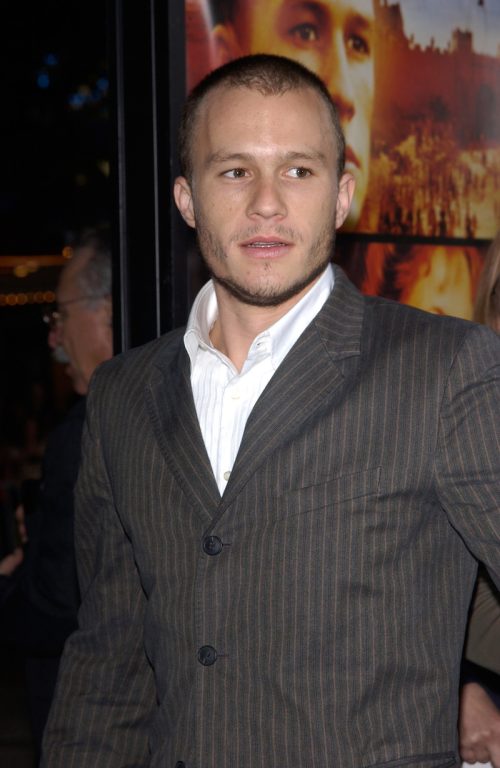 Heath Ledger at the premiere of "The Four Feathers" in 2002