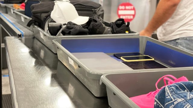 carry-on baggage through security