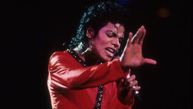 Michael Jackson performing in Tokyo in 1987