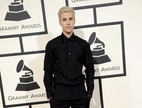 Justin Bieber at the 2016 Grammys