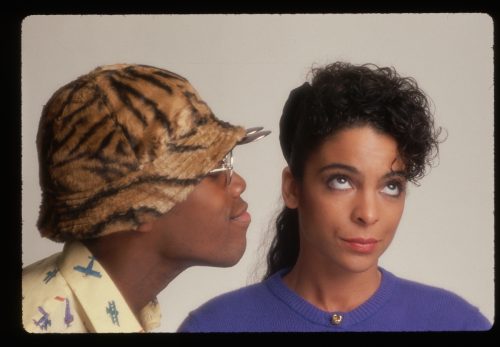Kadeem Hardison and Jasmine Guy in a promotional photo for "A Different World"