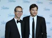 Michael and Ashton Kutcher at the 2013 Starkey Hearing Foundation "So the World May Hear" Awards Gala in 2013