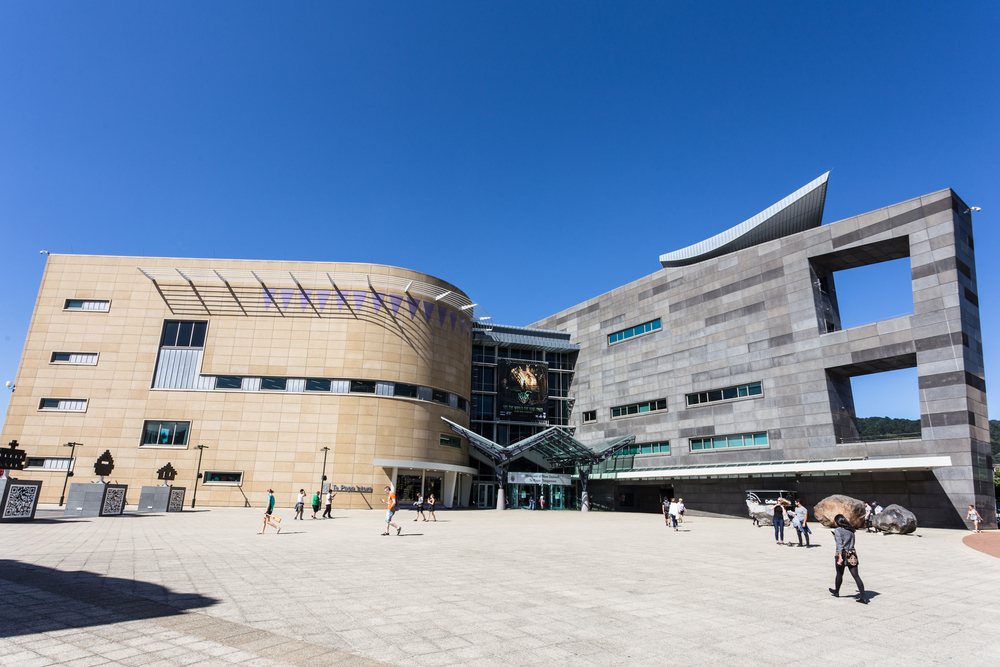 The exterior of the Museum of New Zealand Te Papa Tongarewa in Wellingtion, New Zealand