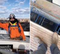 Scaffolders Working on Skyscrapers 1,000 Feet Above Manhattan Share Heart-Freezing View from Top of Buildings