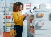 woman shopping for medication