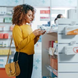 woman shopping for medication