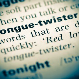 tongue twister dictionary definition
