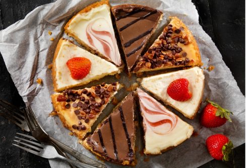 selection of cheesecakes
