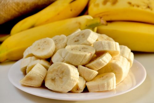 Slices of bananas.