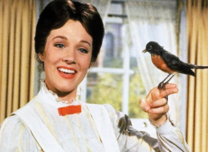 Julie Andrews in Mary Poppins.