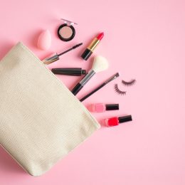 Open Makeup Bag