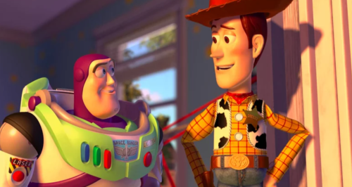 Toy Story 2 with Woody and Buzz Light Year.