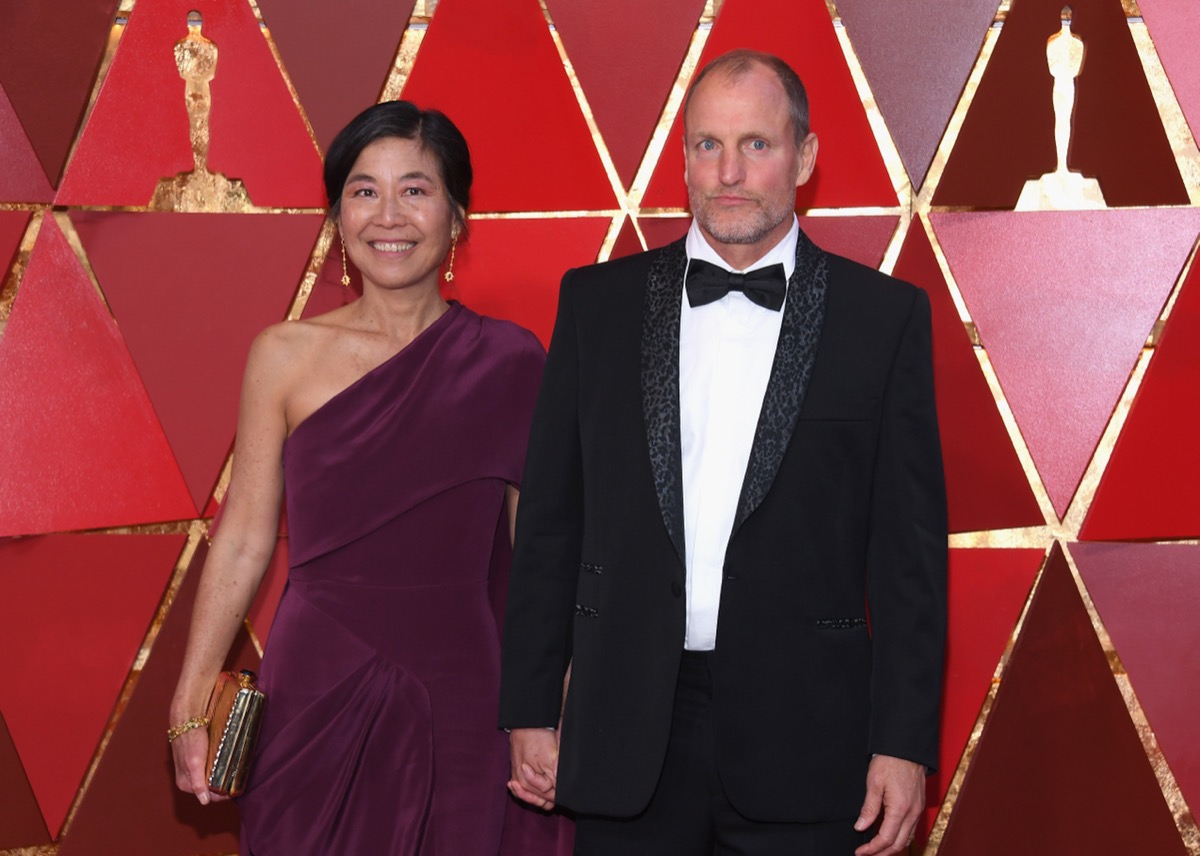 Laura Louie and Woody Harrelson in 2018