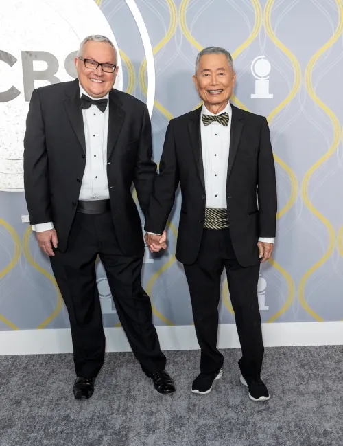 Brad and George Takei at the 2022 Tony Awards