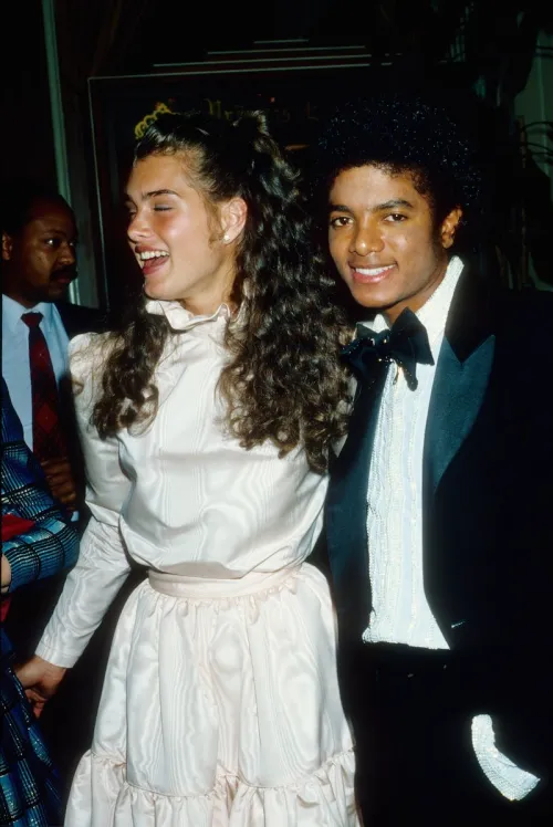 Brooke Shields and Michael Jackson at the 1981 Oscars