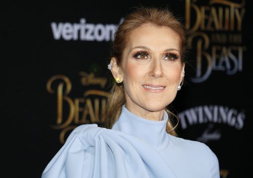 Celine Dion at the premiere of "Beauty and the Beast" in 2017